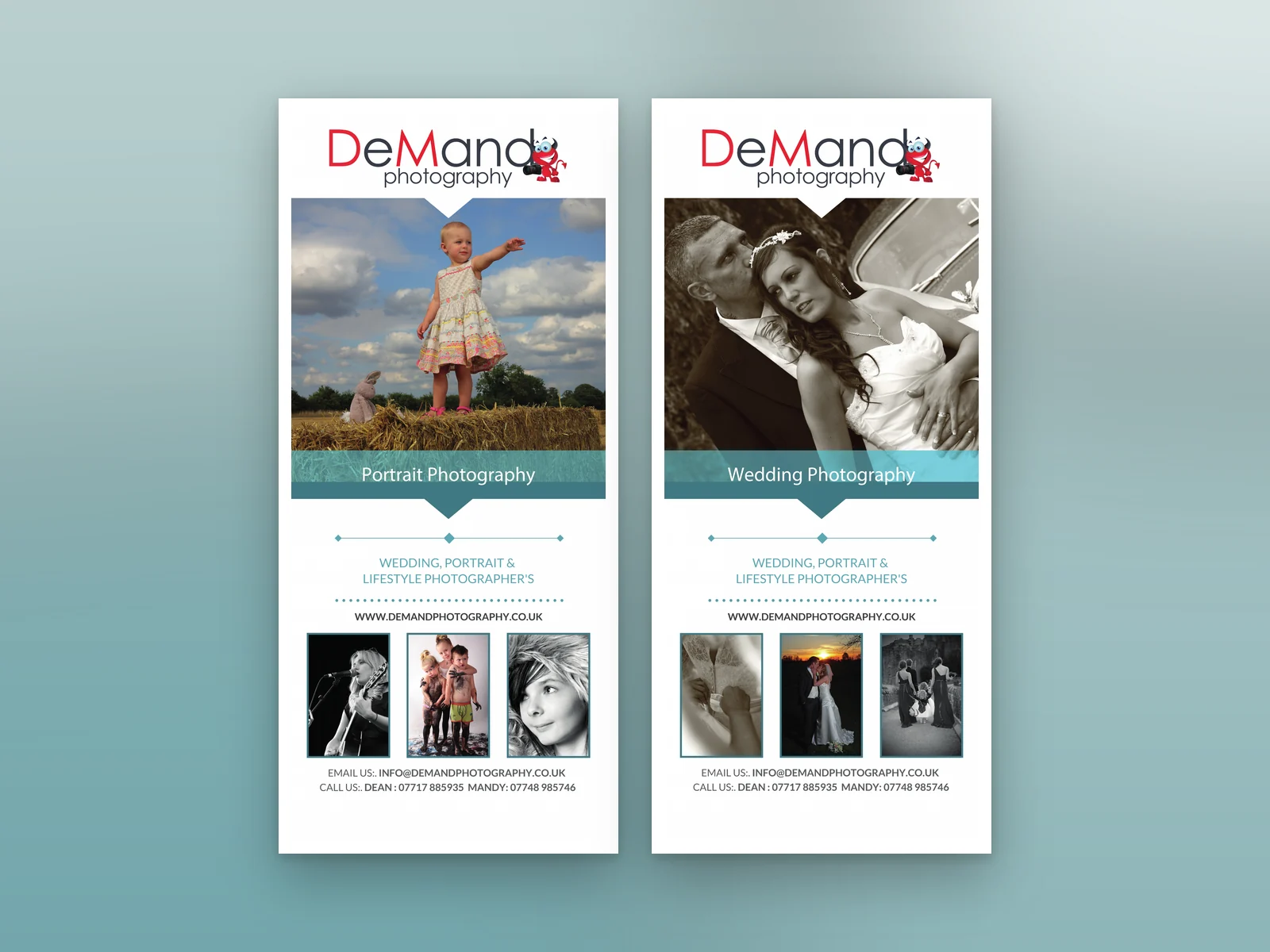 DeMando Photography portrait and wedding roll-up banner designs